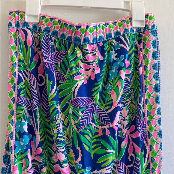 Lilly Pulitzer Rikki strapless tropical floral tiger print romper vacation - Picture 5 of 9